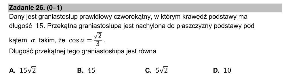 Zadanie 26 z arkusza CKE, maj 2023 (oryginał)