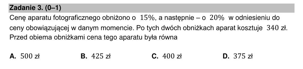 Zadanie 3 z arkusza CKE, maj 2023 (oryginał)