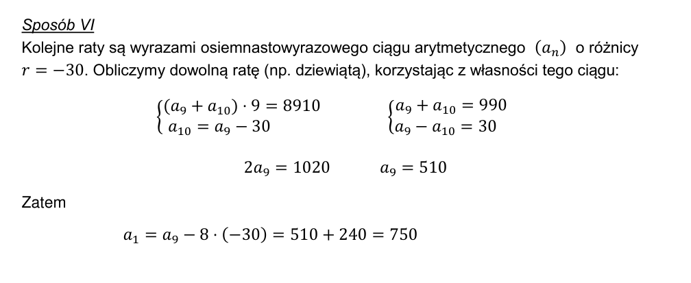 Przykładowe rozwiązanie CKE do zadania 31