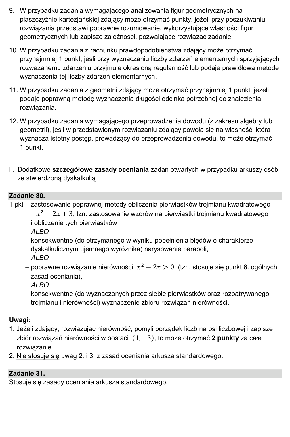 Przykładowe rozwiązanie CKE do zadania 36
