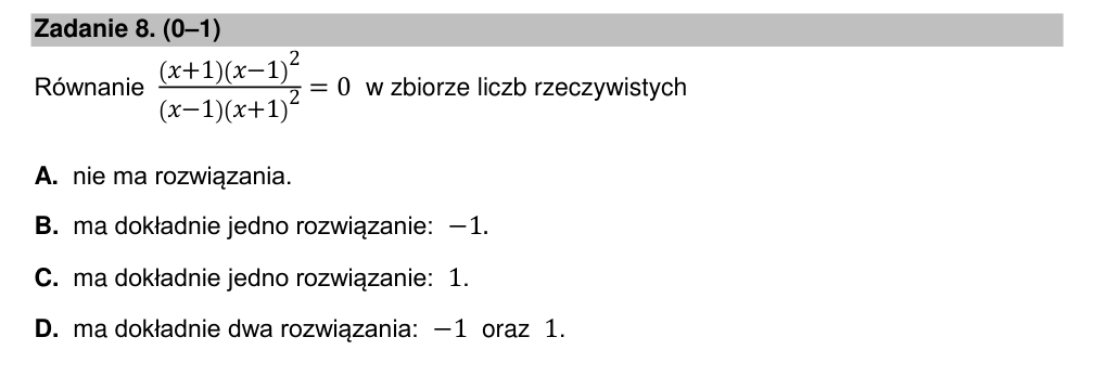 Zadanie 8 z arkusza CKE, maj 2023 (oryginał)