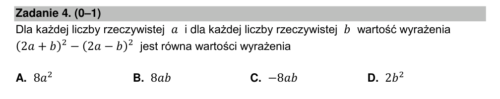 Zadanie 4 z arkusza CKE, maj 2024 (oryginał)