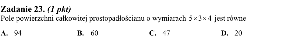 Zadanie 23 z arkusza CKE, maj 2010 (oryginał)