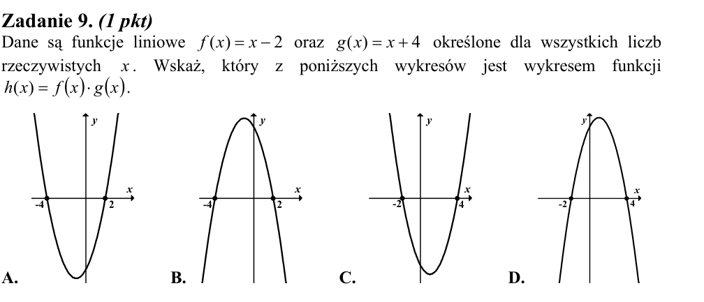 Zadanie 9 z arkusza CKE, maj 2011 (oryginał)