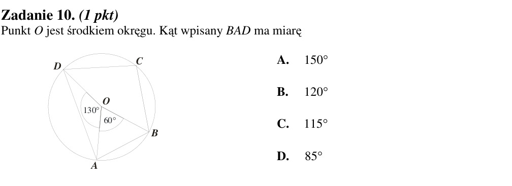 Zadanie 10 z arkusza CKE, czerwiec 2012 (oryginał)