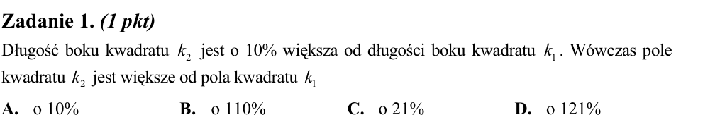 Zadanie 1 z arkusza CKE, sierpień 2012 (oryginał)