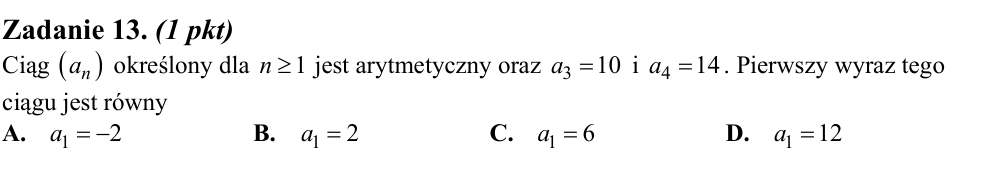 Zadanie 13 z arkusza CKE, maj 2013 (oryginał)