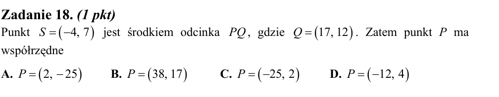 Zadanie 18 z arkusza CKE, maj 2013 (oryginał)