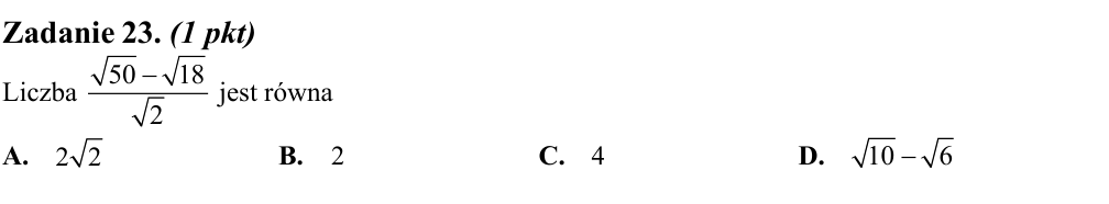 Zadanie 23 z arkusza CKE, maj 2013 (oryginał)