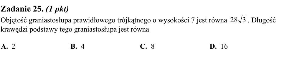 Zadanie 25 z arkusza CKE, maj 2013 (oryginał)