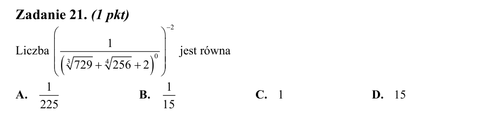 Zadanie 21 z arkusza CKE, maj 2014 (oryginał)