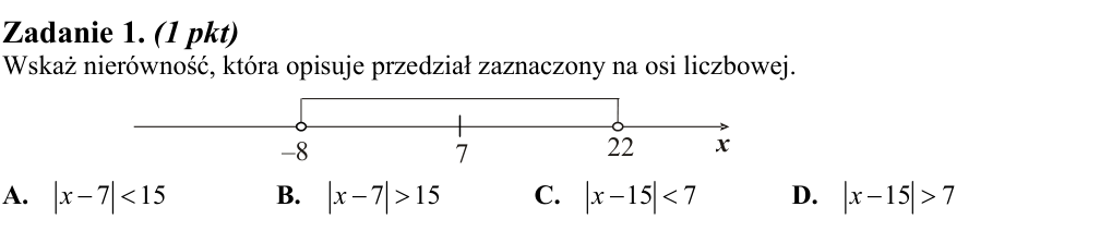 Zadanie 1 z arkusza CKE, sierpień 2014 (oryginał)
