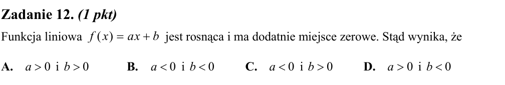 Zadanie 12 z arkusza CKE, sierpień 2014 (oryginał)