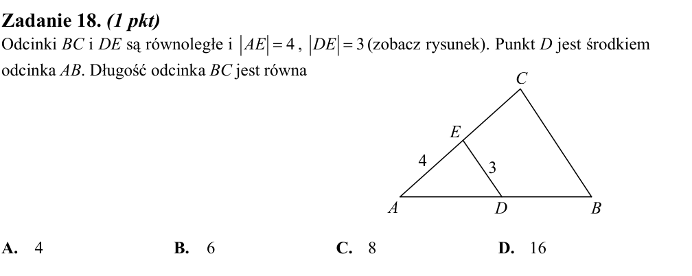 Zadanie 18 z arkusza CKE, sierpień 2014 (oryginał)