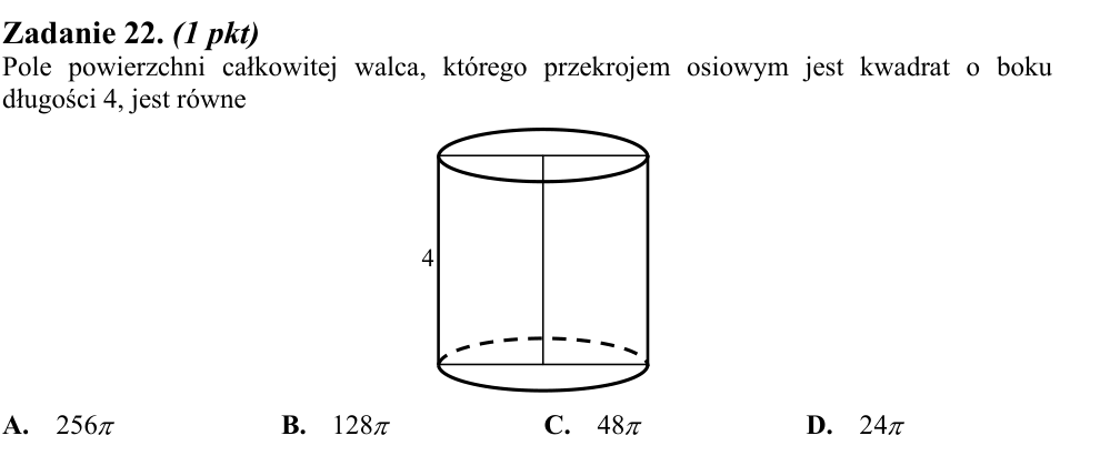 Zadanie 22 z arkusza CKE, sierpień 2014 (oryginał)