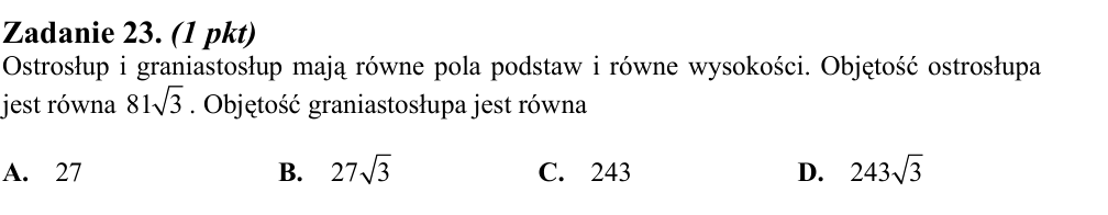 Zadanie 23 z arkusza CKE, sierpień 2014 (oryginał)
