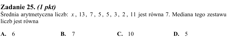 Zadanie 25 z arkusza CKE, sierpień 2014 (oryginał)