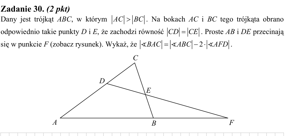 Zadanie 30 z arkusza CKE, sierpień 2014 (oryginał)