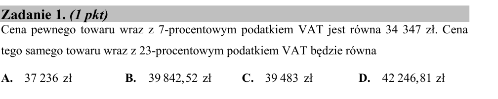 Zadanie 1 z arkusza CKE, maj 2015 (oryginał)