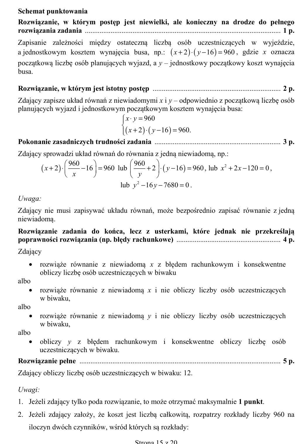 Przykładowe rozwiązanie CKE do zadania 33