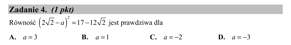 Zadanie 4 z arkusza CKE, maj 2016 (oryginał)