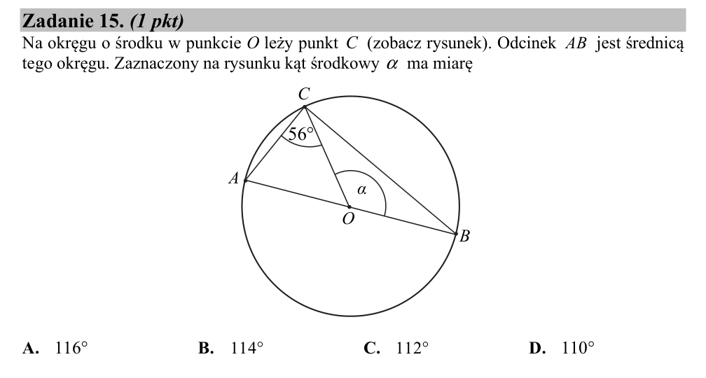 Zadanie 15 z arkusza CKE, maj 2017 (oryginał)