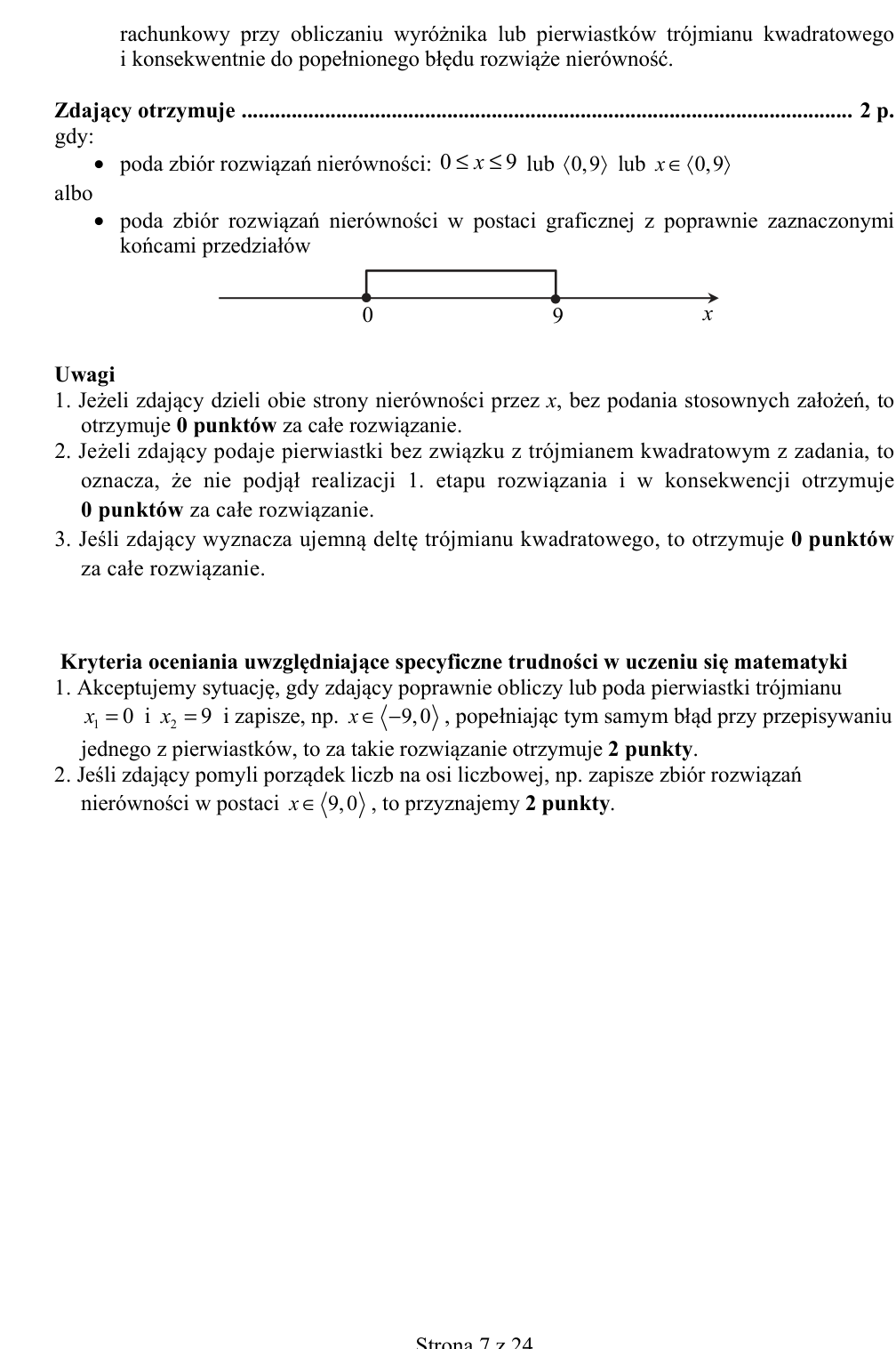 Przykładowe rozwiązanie CKE do zadania 26