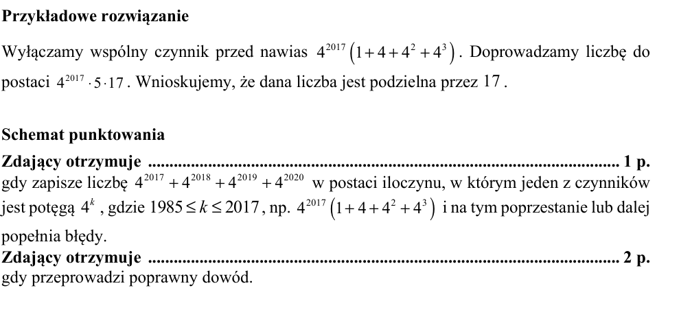 Przykładowe rozwiązanie CKE do zadania 27