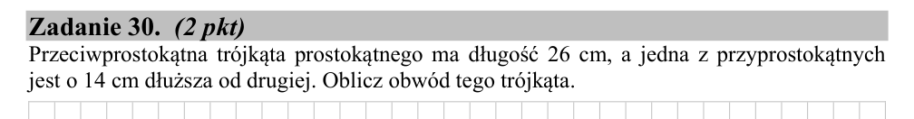 Zadanie 30 z arkusza CKE, maj 2017 (oryginał)