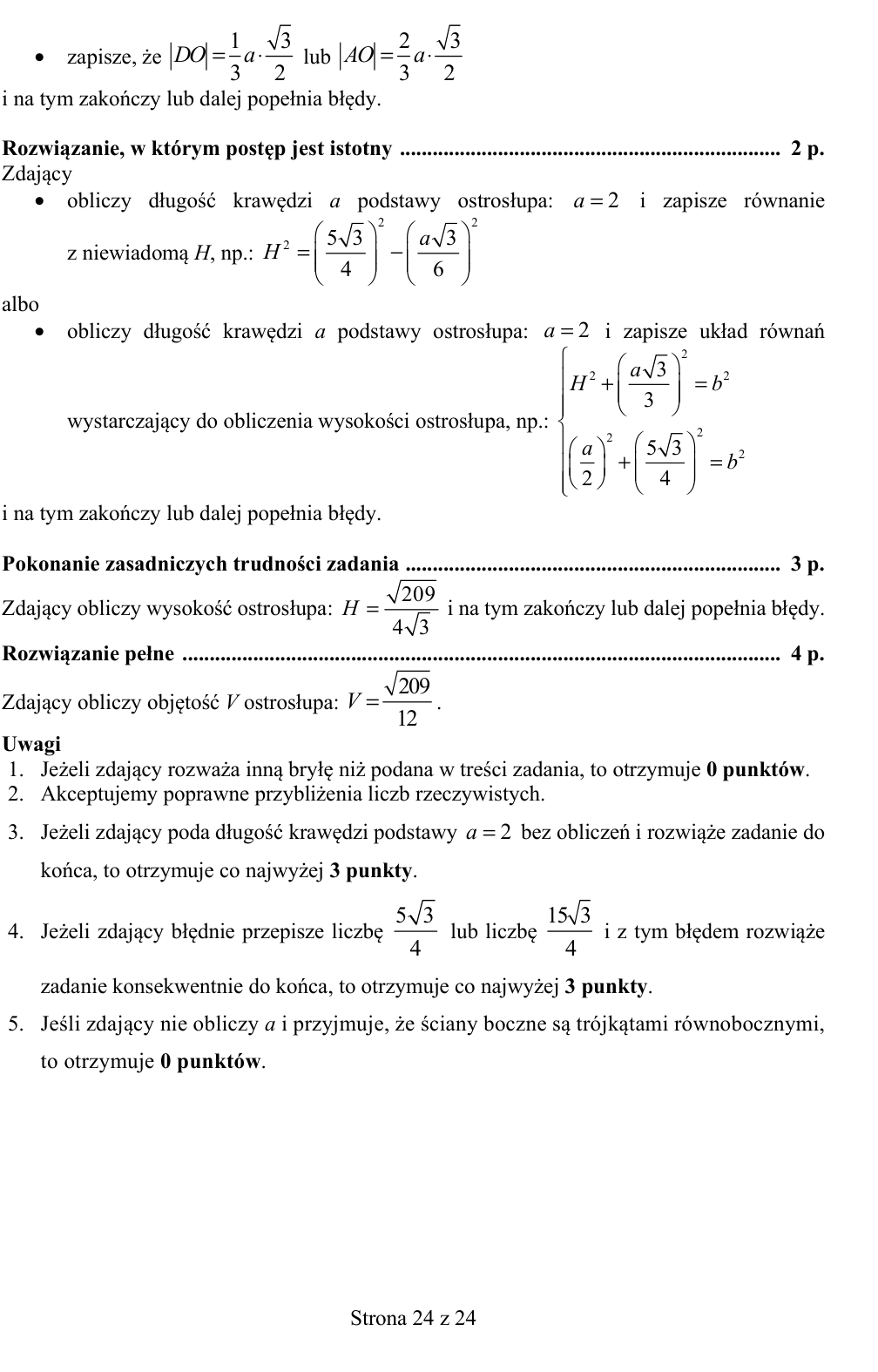 Przykładowe rozwiązanie CKE do zadania 34