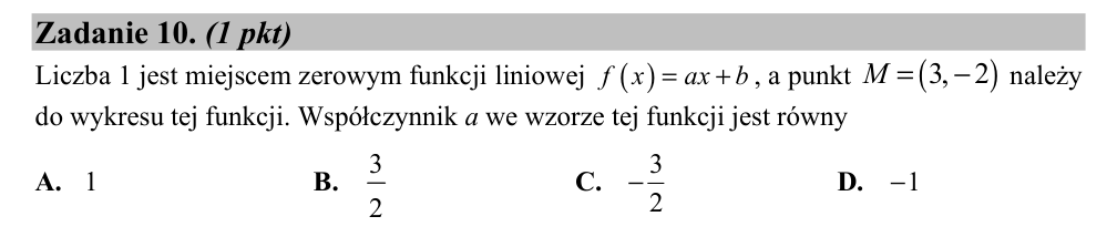 Zadanie 10 z arkusza CKE, maj 2018 (oryginał)