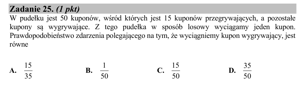 Zadanie 25 z arkusza CKE, maj 2018 (oryginał)