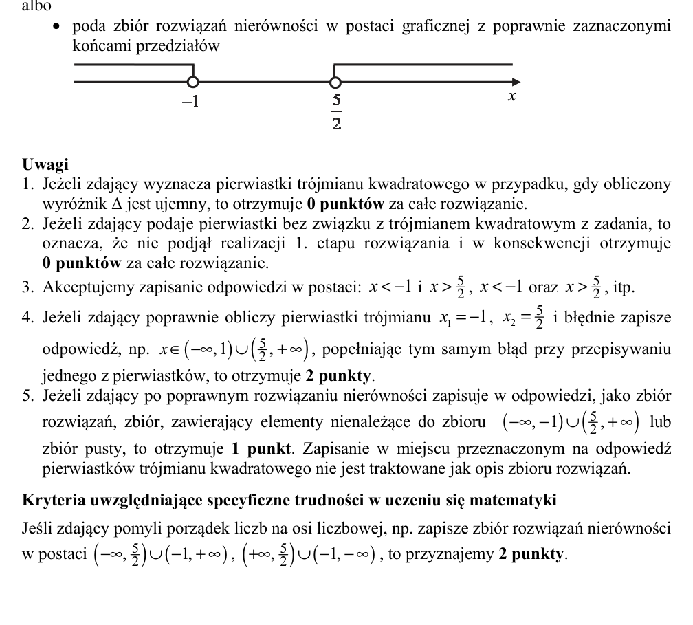 Przykładowe rozwiązanie CKE do zadania 26