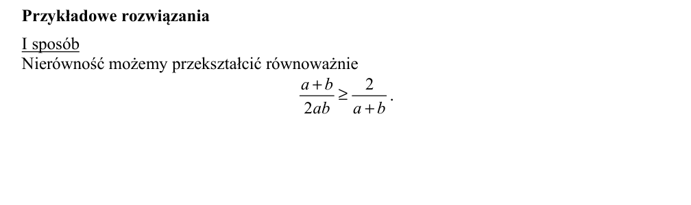 Przykładowe rozwiązanie CKE do zadania 28
