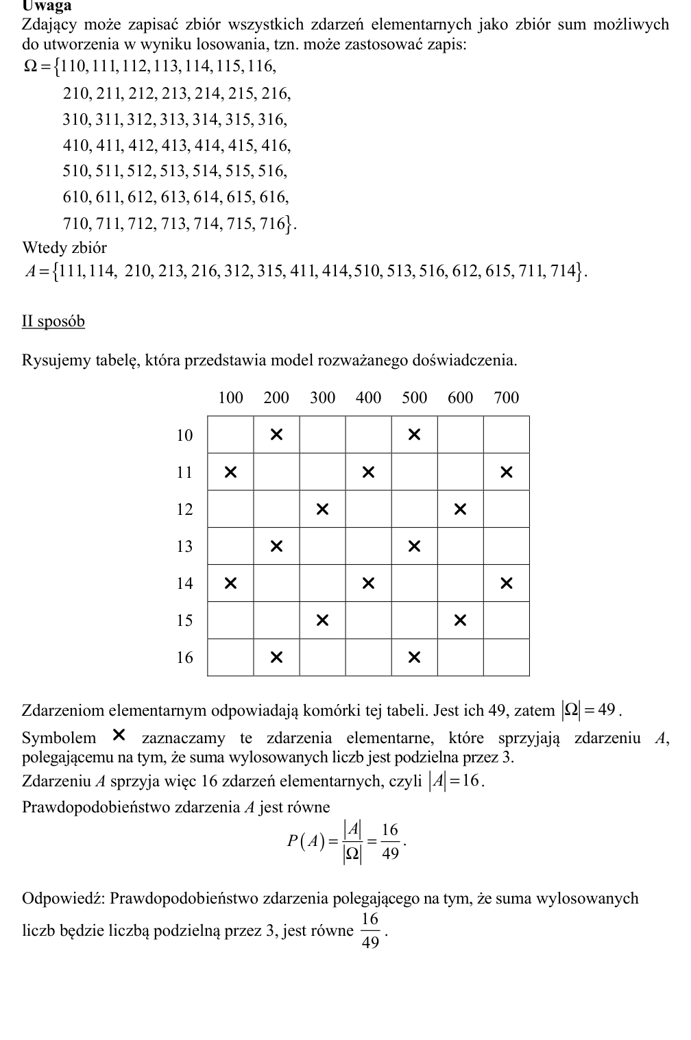 Przykładowe rozwiązanie CKE do zadania 33