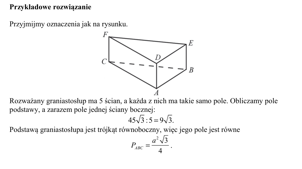 Przykładowe rozwiązanie CKE do zadania 34