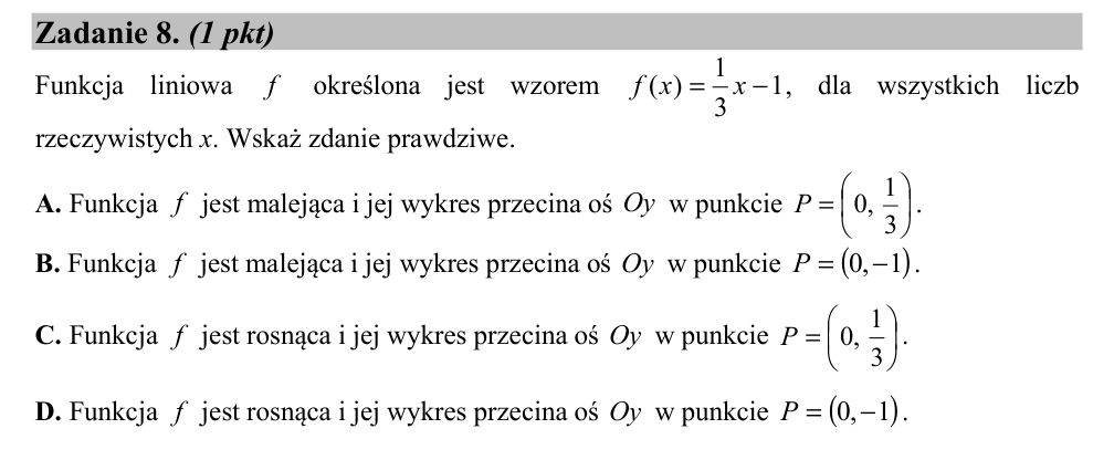 Zadanie 8 z arkusza CKE, maj 2018 (oryginał)