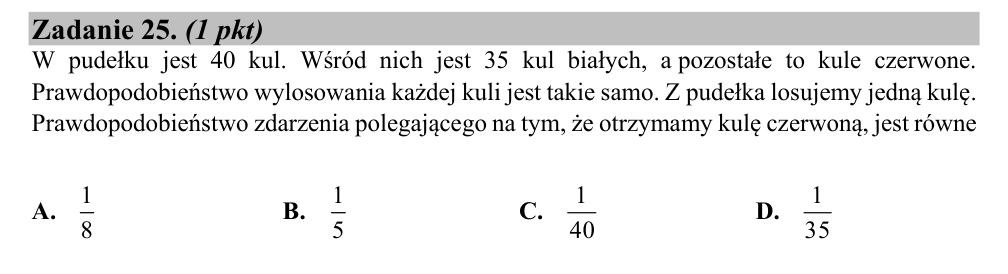 Zadanie 25 z arkusza CKE, maj 2019 (oryginał)