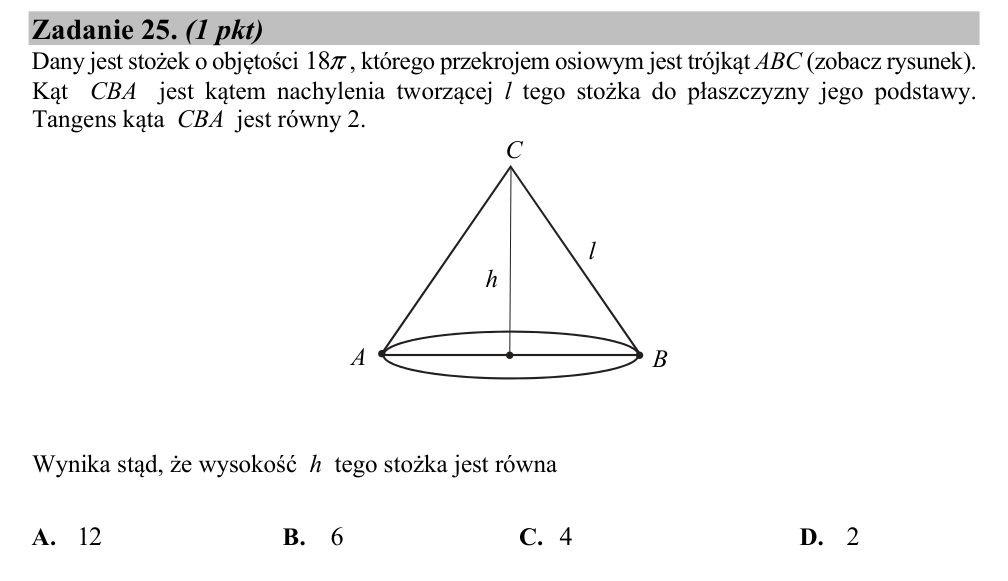 Zadanie 25 z arkusza CKE, czerwiec 2020 (oryginał)